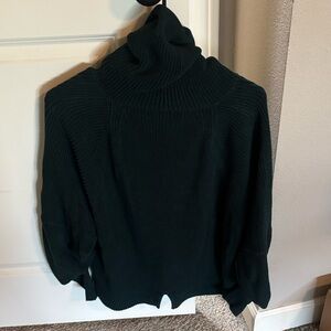 CAbi Deep Green Cowl Neck Sweater